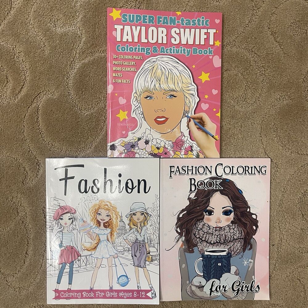 SUPER FAN-tastic Taylor Swift Coloring  Activity Book: + 2 Fashion Coloring Book